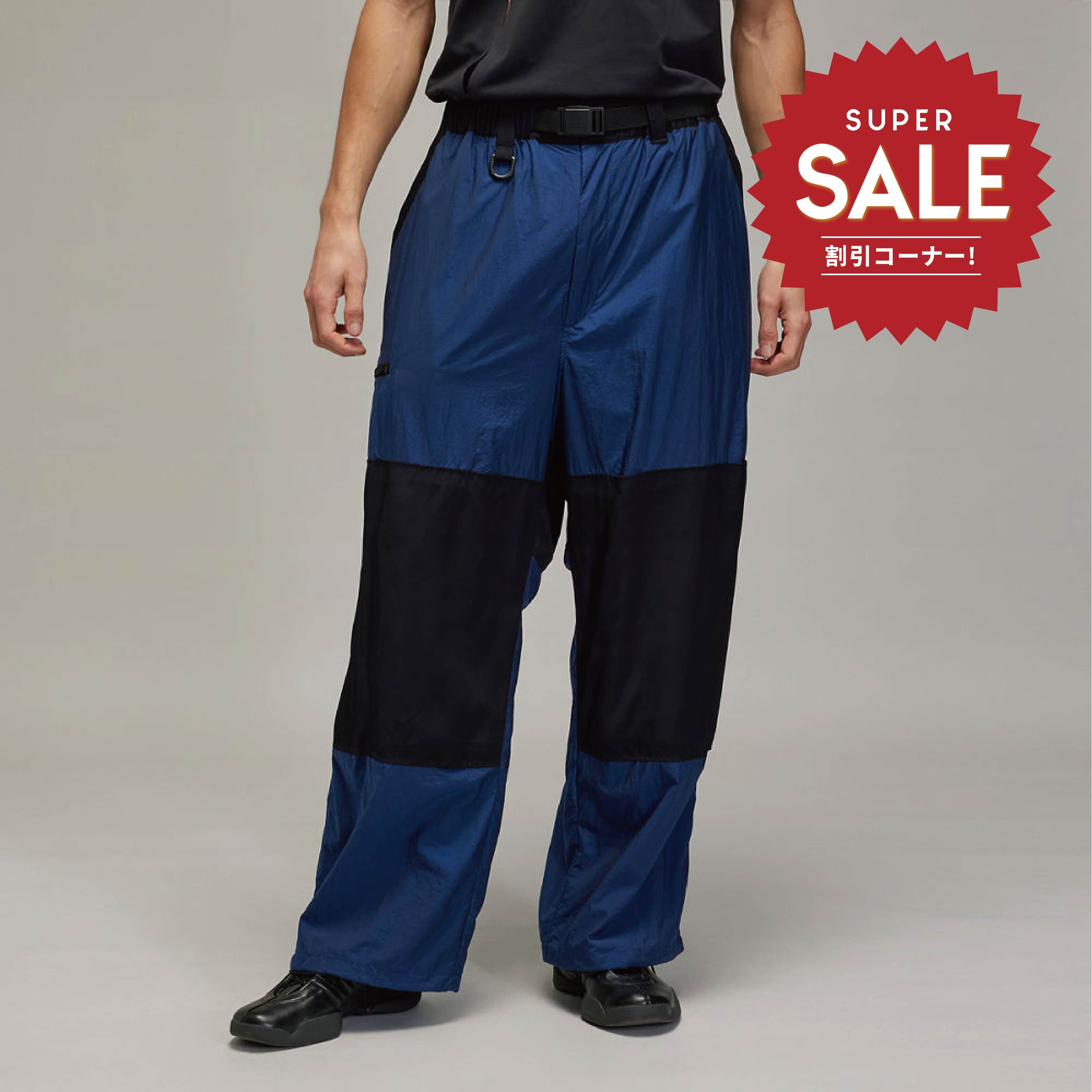 【 Y-3 M NYL PANTS 拼接尼龍褲 - 藍 】