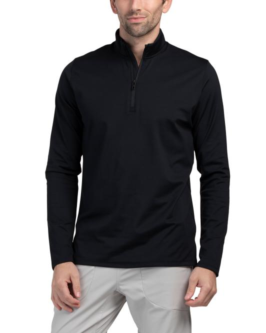 【預購】UNDER ARMOUR H080450 Meridian 男裝半拉鏈運動上衣 (黑色)