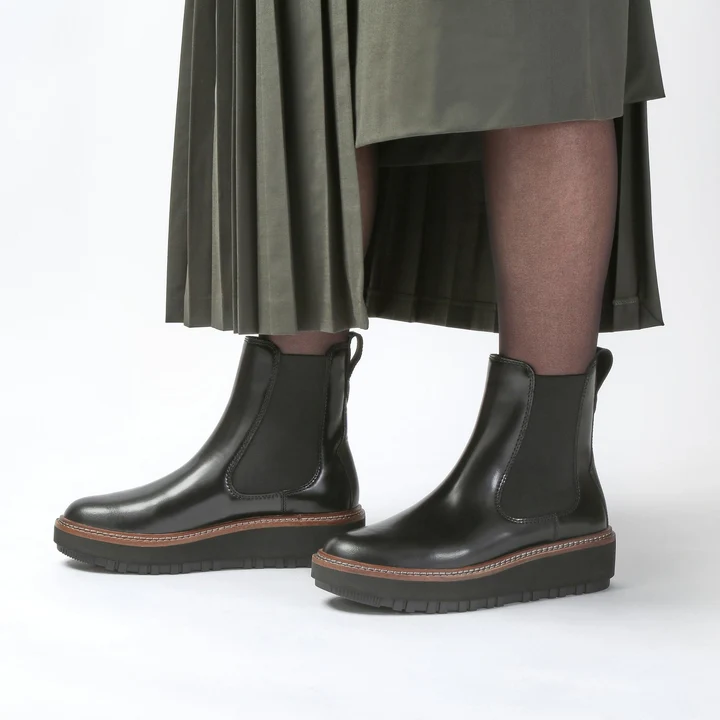 【預購】CLARKS H080451 Orianna Up 女装皮革短靴 (黑色)