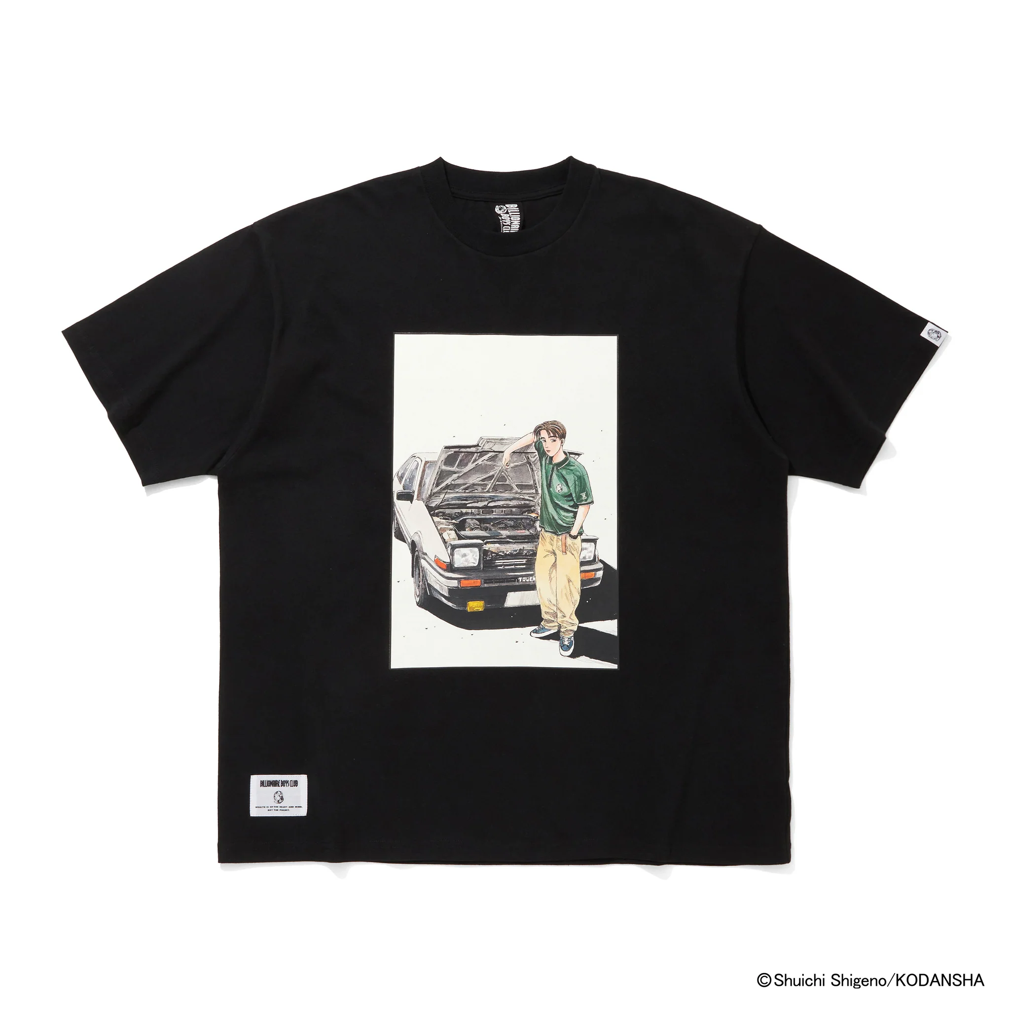 BILLIONAIRE BOYS CLUB X INITIAL D COTTON T-SHIRT #2