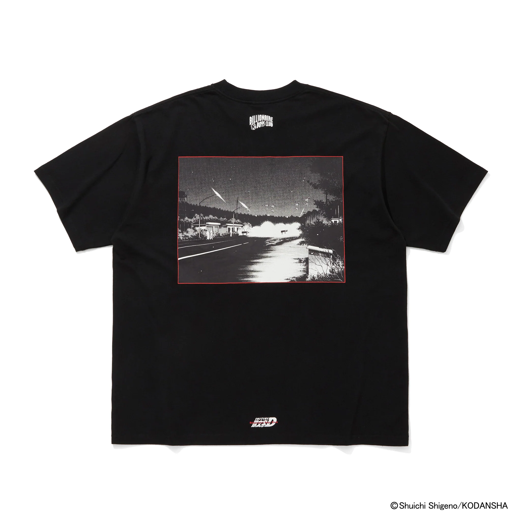 BILLIONAIRE BOYS CLUB X INITIAL D COTTON T-SHIRT #1