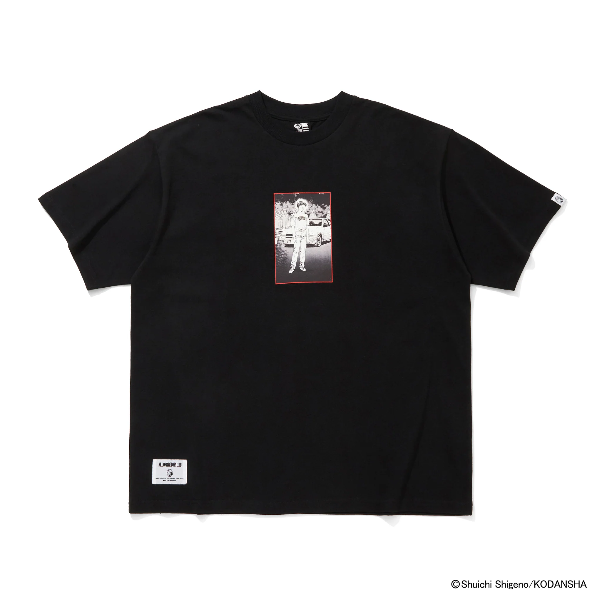 BILLIONAIRE BOYS CLUB X INITIAL D COTTON T-SHIRT #1