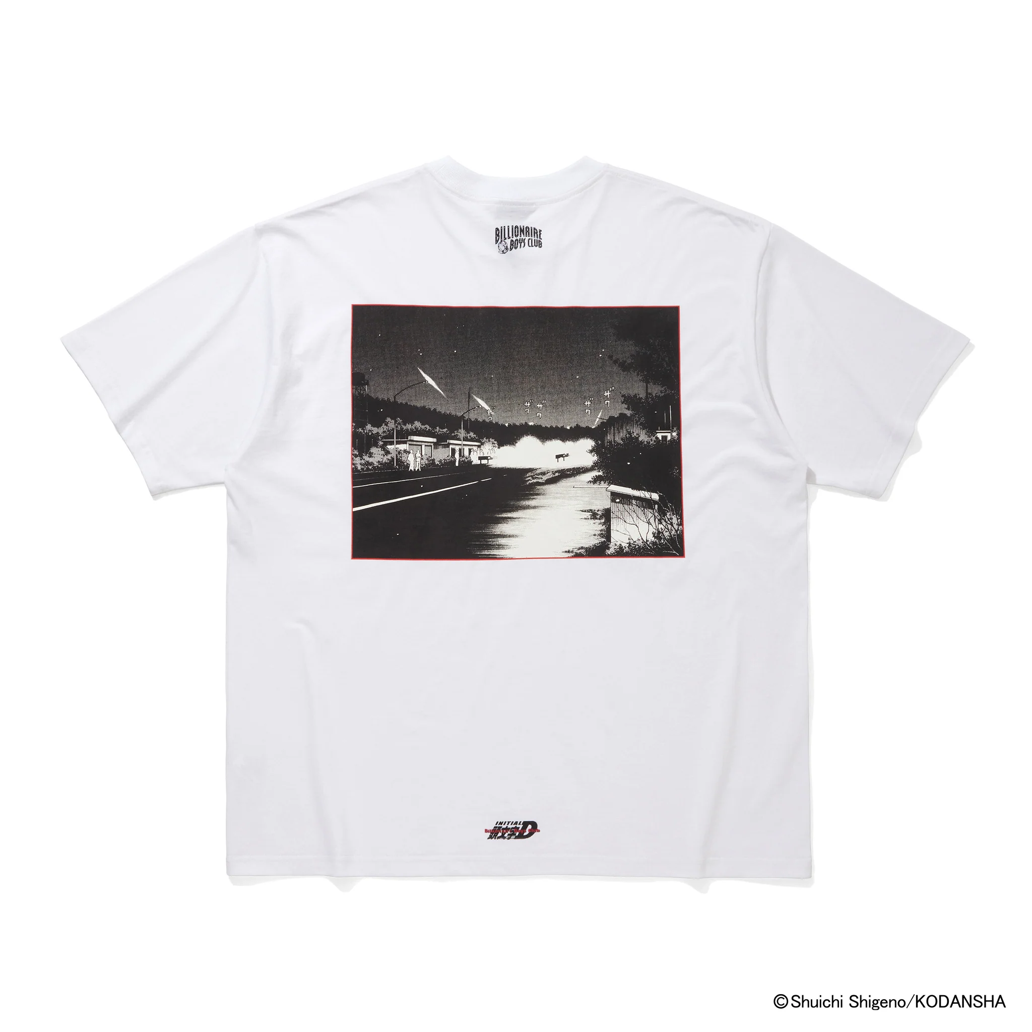 BILLIONAIRE BOYS CLUB X INITIAL D COTTON T-SHIRT #1