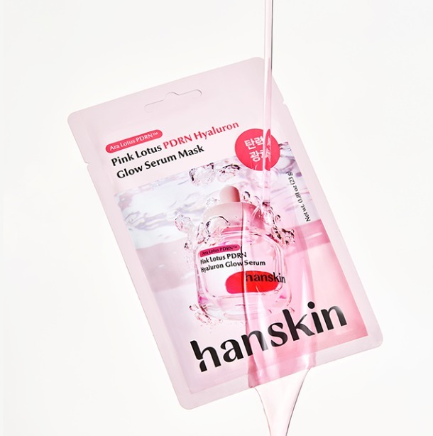(A) 粉紅蓮花PDRN亮膚精華面膜(23g*5片) (買1送1, 平均$59/件) - HANSKIN #1908HA