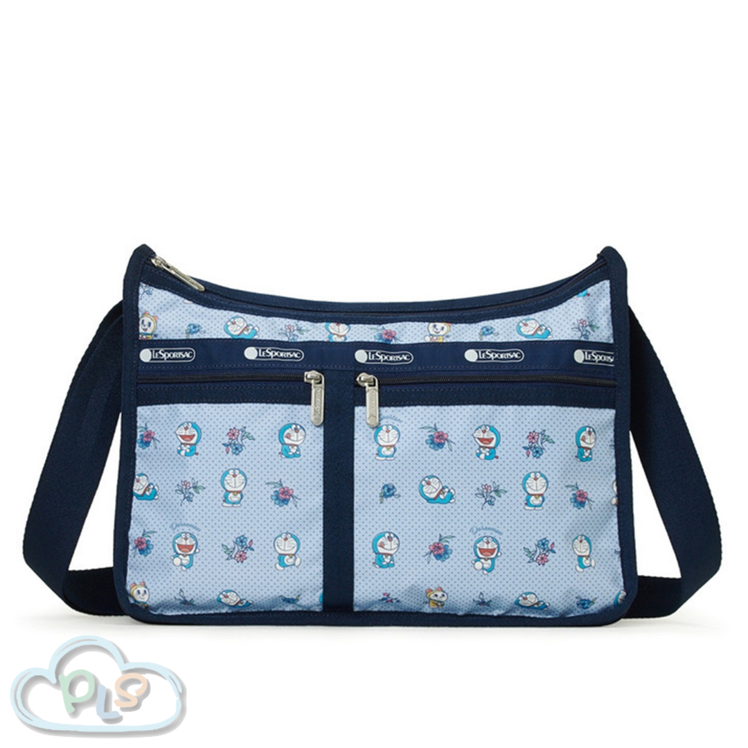 豪華日常包 多啦A夢 LeSportsac 花花+點點圖案 #12012-1