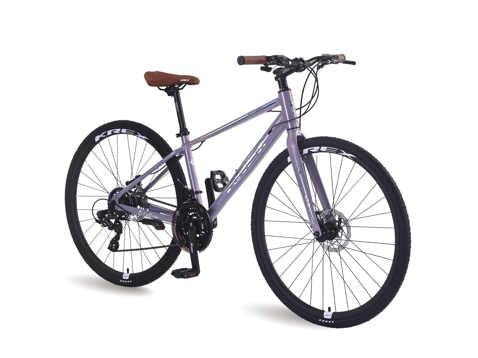 KREX COMFORT F5 平把休閒城市車/紫銀