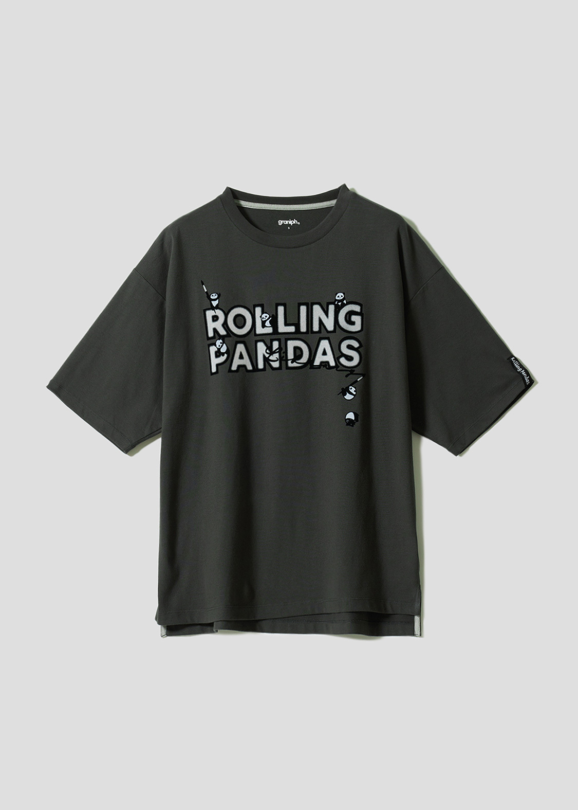 日本預訂 graniph GH Rolling Pandas Library | Oversized T-Shirt