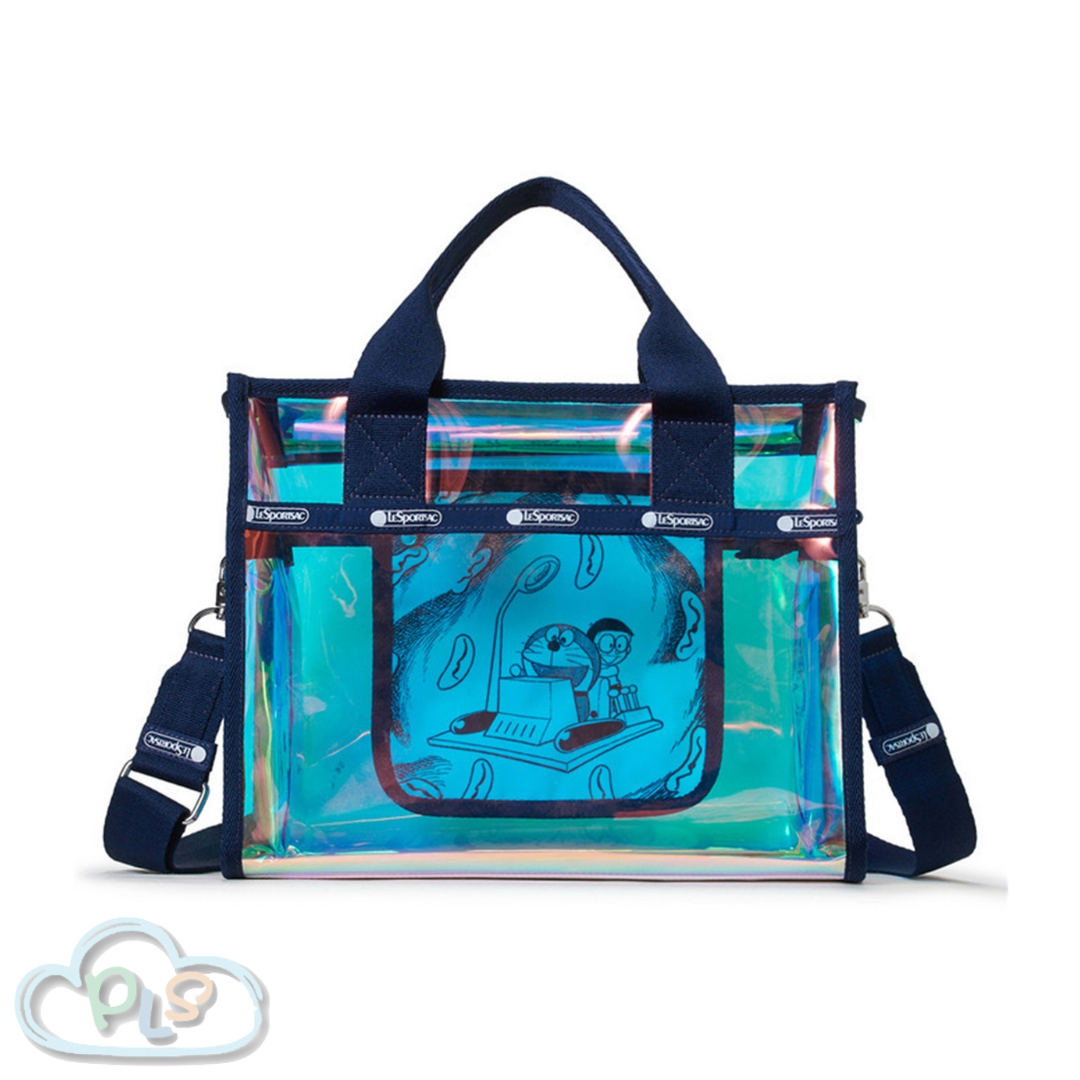 透明中型托特包（時光機） 多啦A夢 LeSportsac  #12019-1