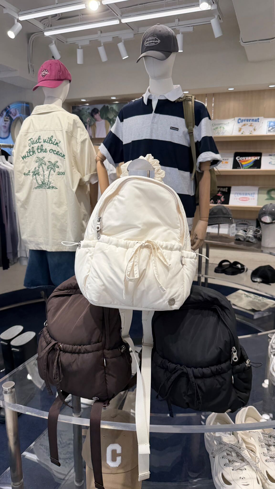 <韓國限時代購> COVERNAT PUFFY SCRUNCHIE BACKPACK