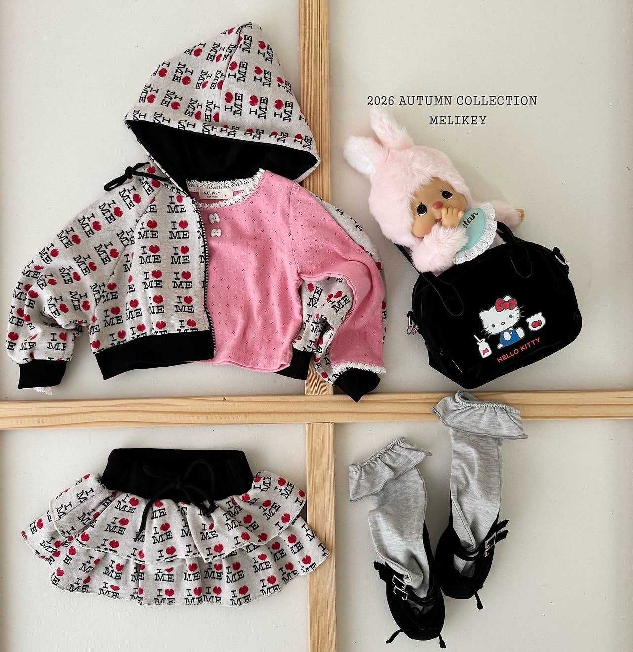 MELIKEY Love Me Hooded Zip-Up