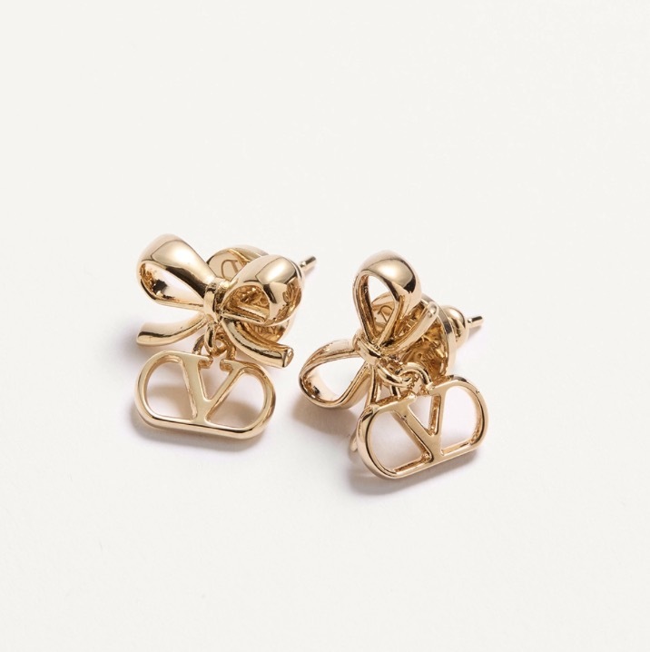 Valentino Garavani VLogo Signature 珍珠蝴蝶結耳環