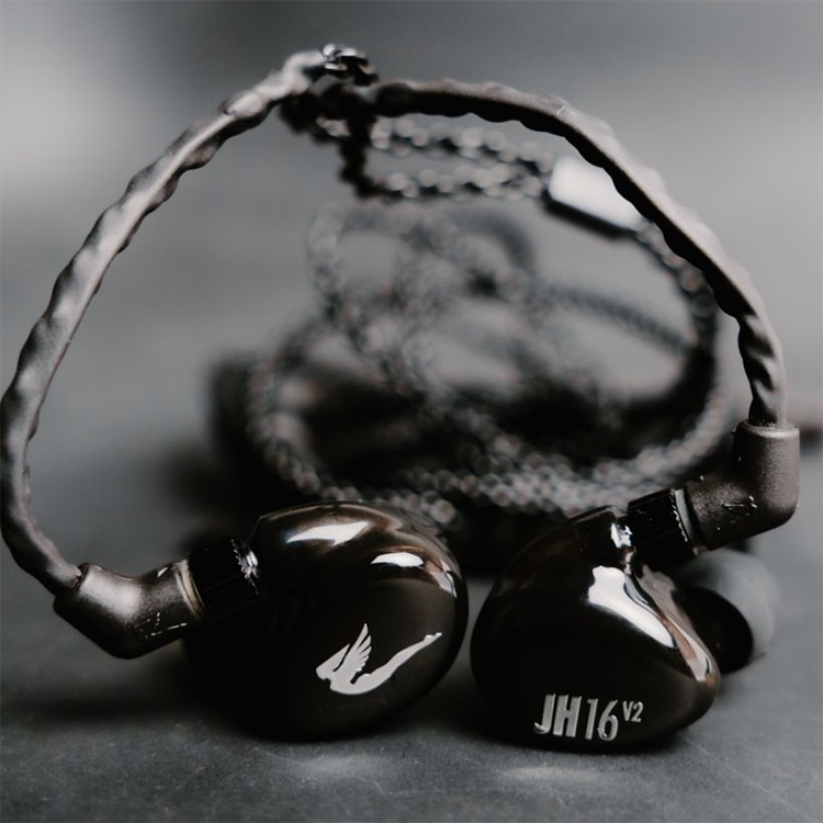 JH Audio JH16v2 Universal (Black) – 10 driver / 3‑way crossover IEM