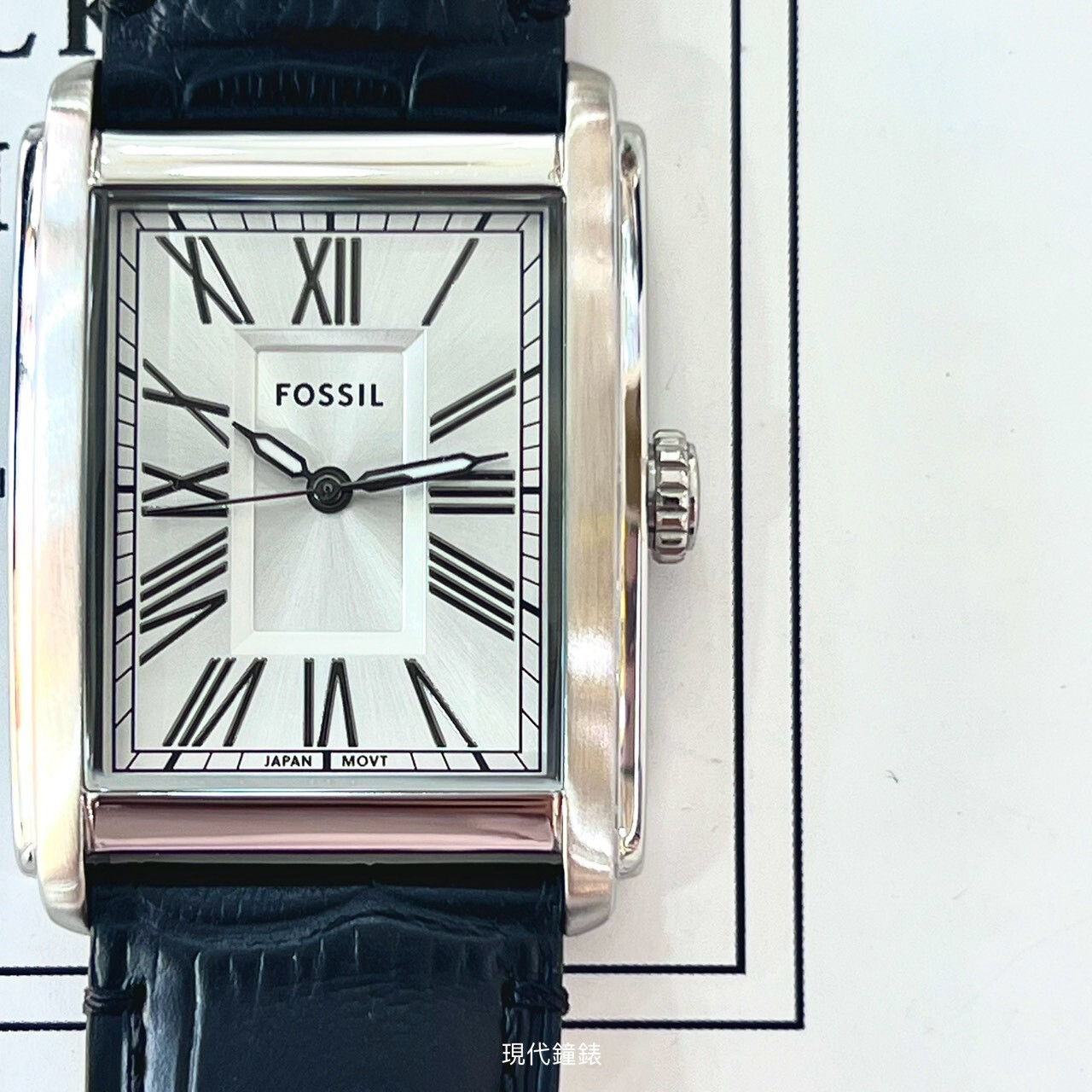 【FOSSIL】Carraway 耀黑絢爛羅馬數字手錶 FS6078 30mm 現代鐘錶