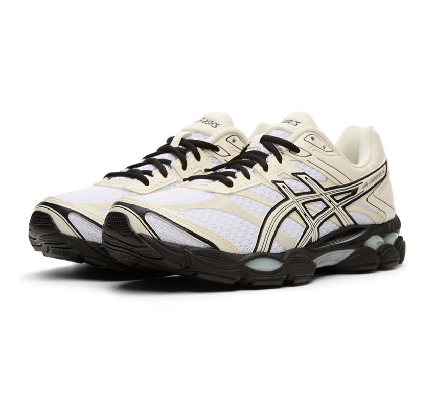 （門市現貨）男女鞋 ASICS GEL-CUMULUS 16 'White Cream' 白奶油 白黑 亞瑟膠緩震科技 休閒 慢跑鞋【1203B071-100】