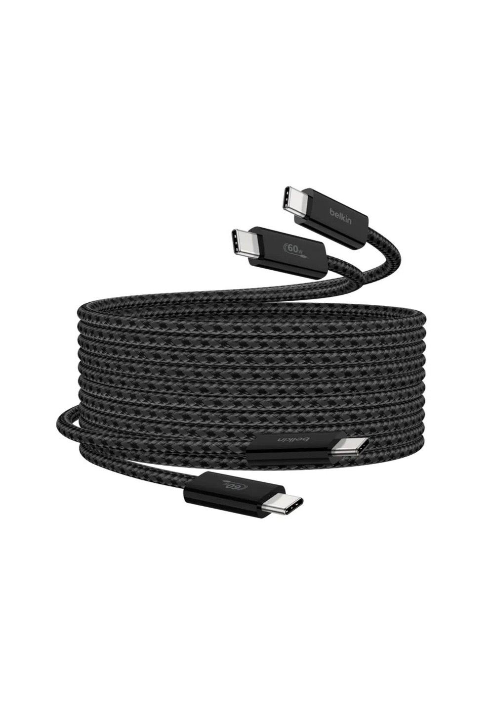 Belkin｜BoostCharge USB-C 至 USB-C 編織連接線（60W/1.5米/2件裝）