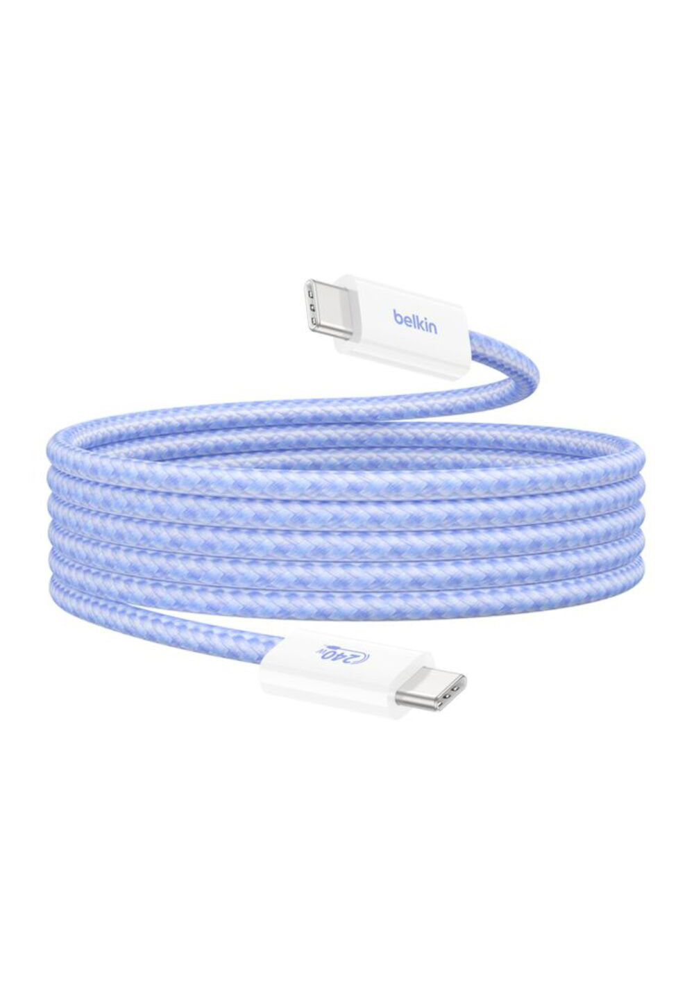Belkin｜BoostCharge USB-C 至 USB-C 編織連接線（240W/1.5米/2件裝）