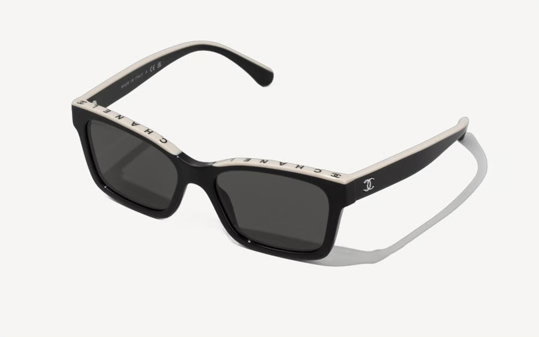 Chanel Logo黑色奶茶色太陽眼鏡 CG5417