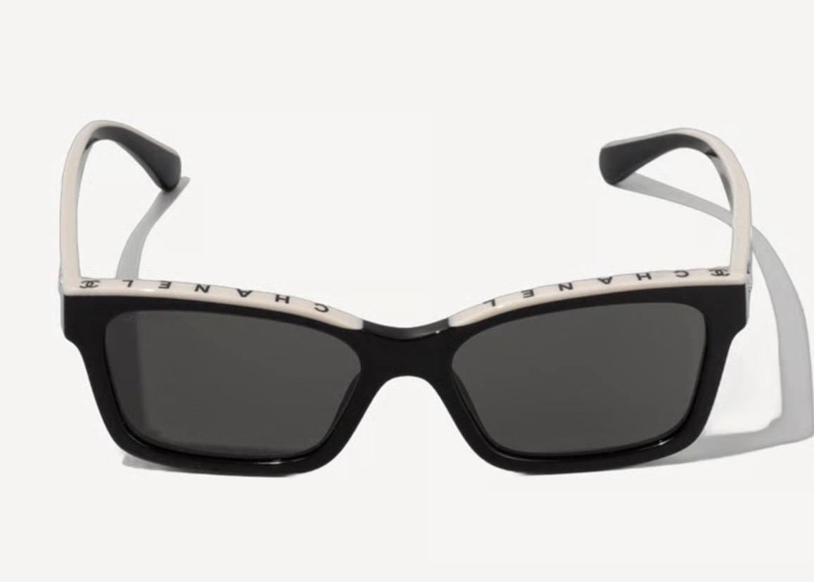 Chanel Logo黑色奶茶色太陽眼鏡 CG5417