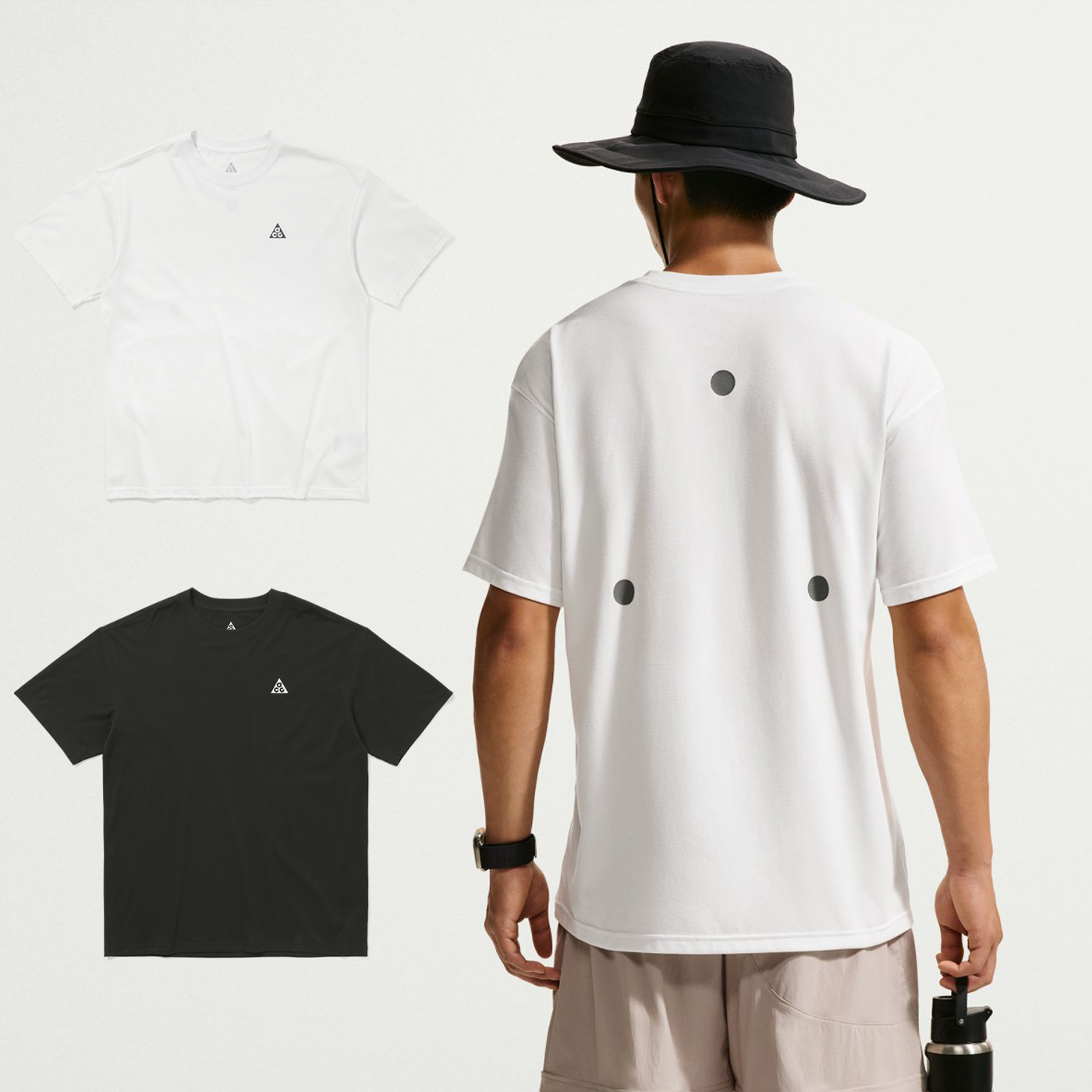 男款 NIKE ACG DRY DRI-FIT 白色 黑色 印花 乾爽 寬鬆 休閒 短袖 短T【IH1307】NKTF