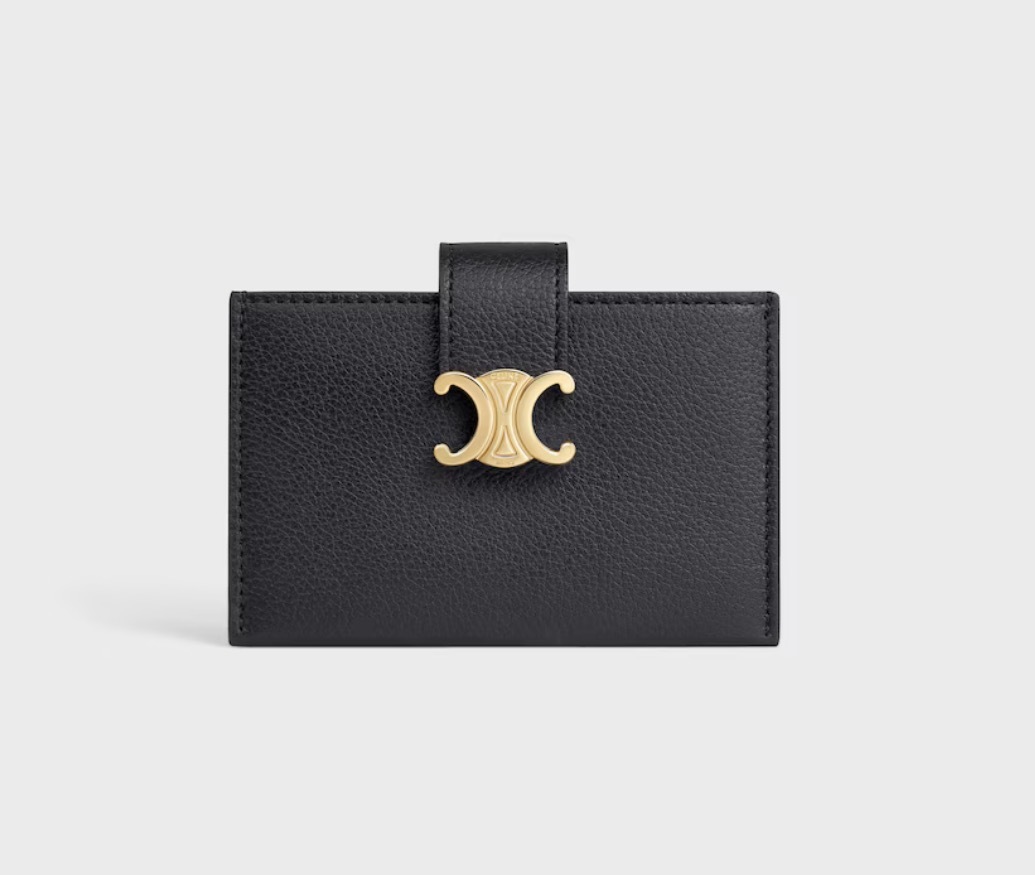 【2色入】Celine Accordeon Card Holder Nino in Supple Grained Calfskin