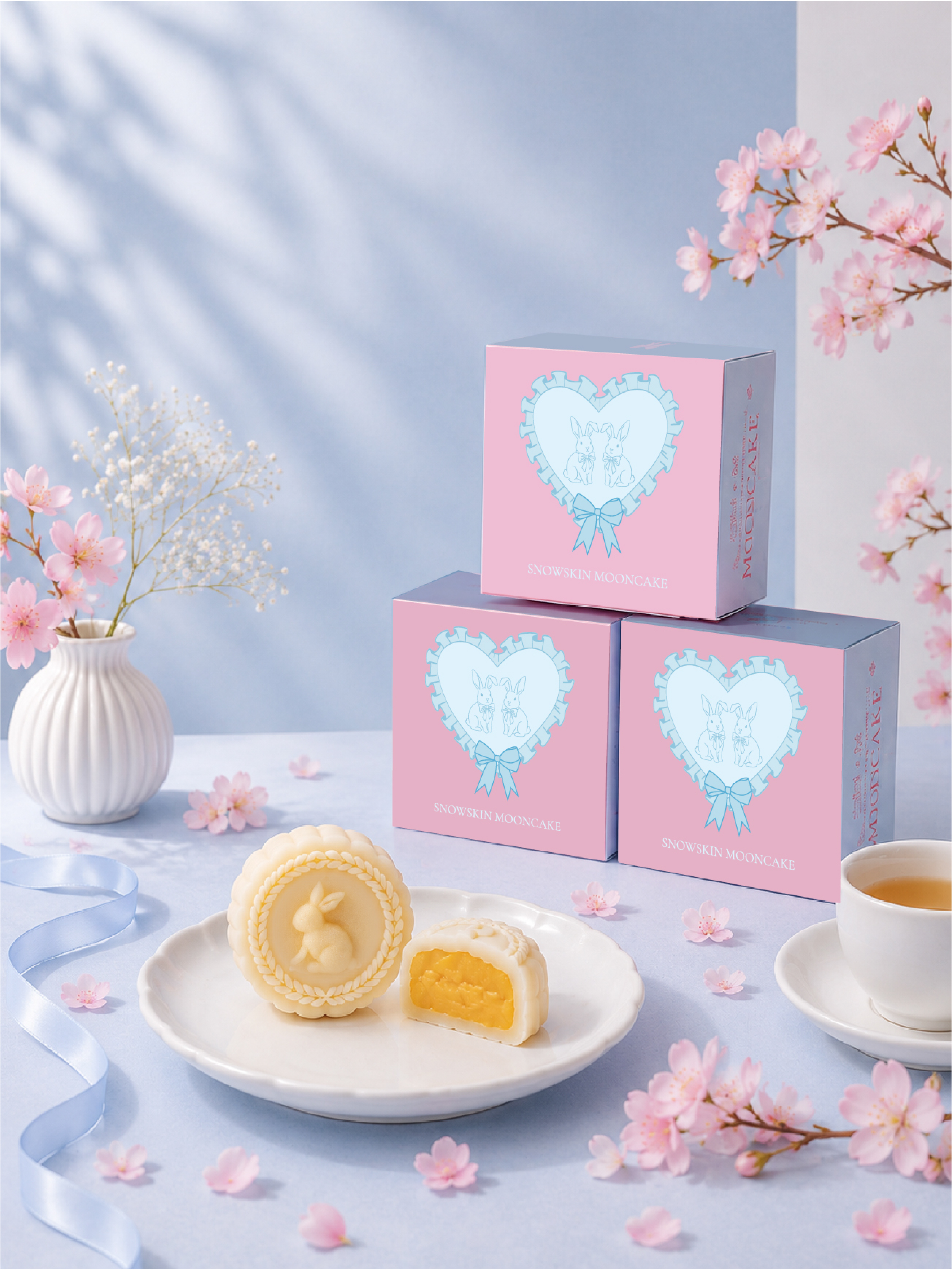 猫山王榴莲冰皮月饼  Musang King Snowskin Durian Mooncake