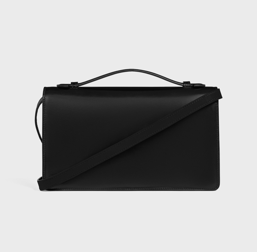 【2入】Celine Medium Triomphe Folio in Natural Calfskin