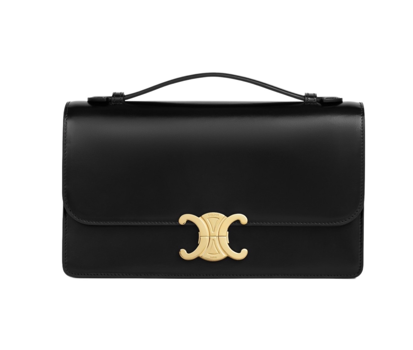 【2入】Celine Medium Triomphe Folio in Natural Calfskin