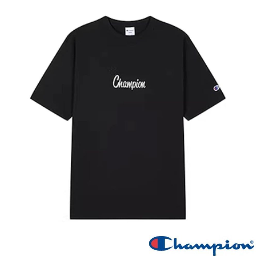 男款-CAMPUS 草寫LOGO短袖TEE-黑色 (U6BSSSM522M-201)