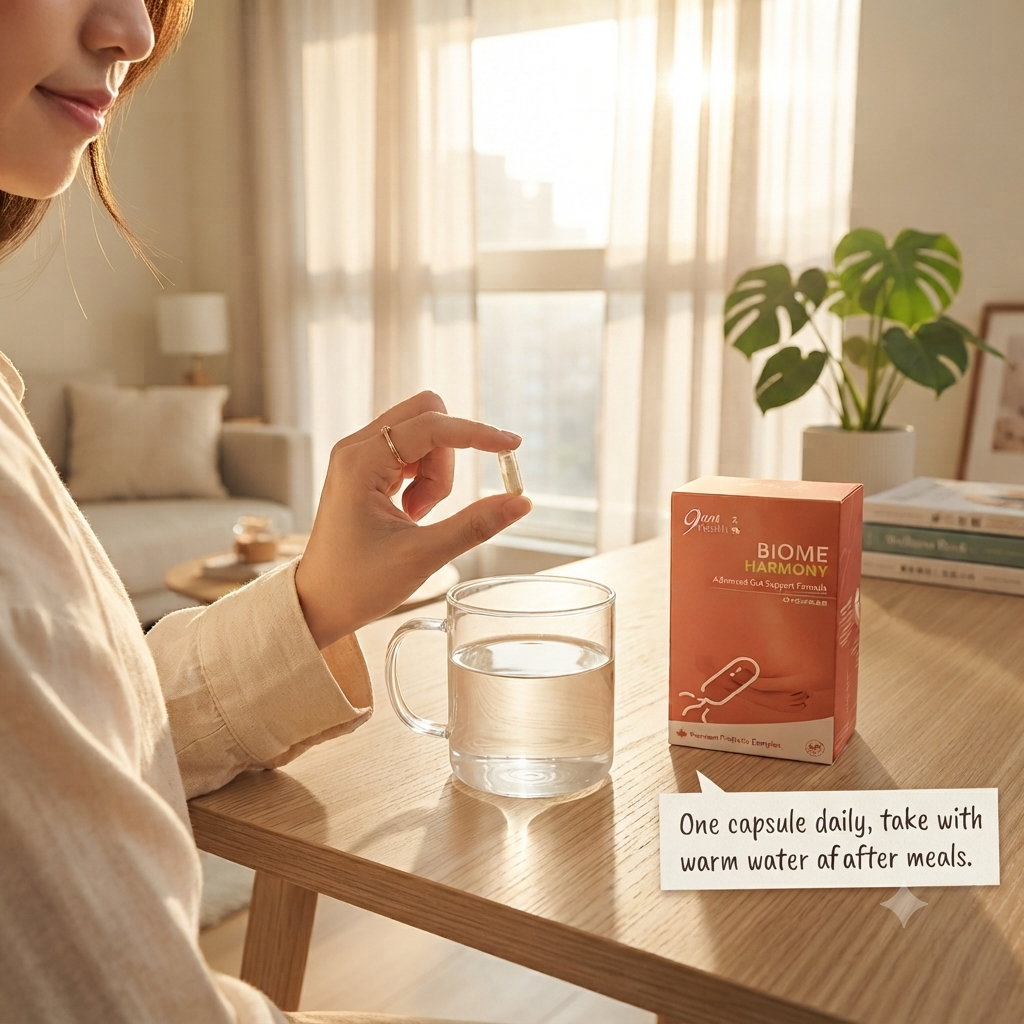 Daily health care with 9AM Health Gut Probiotics capsules