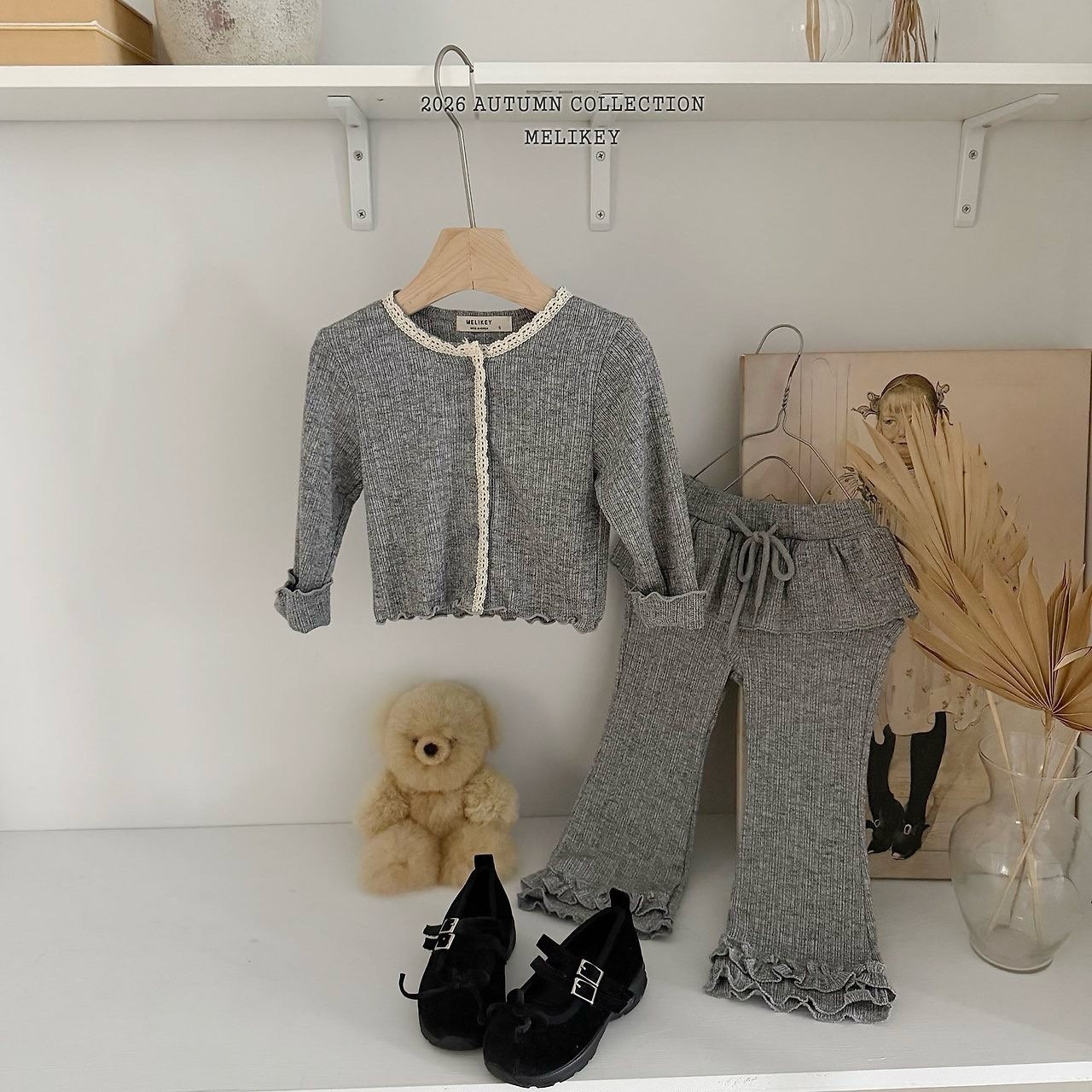 MELIKEY Natural Lace Cardigan