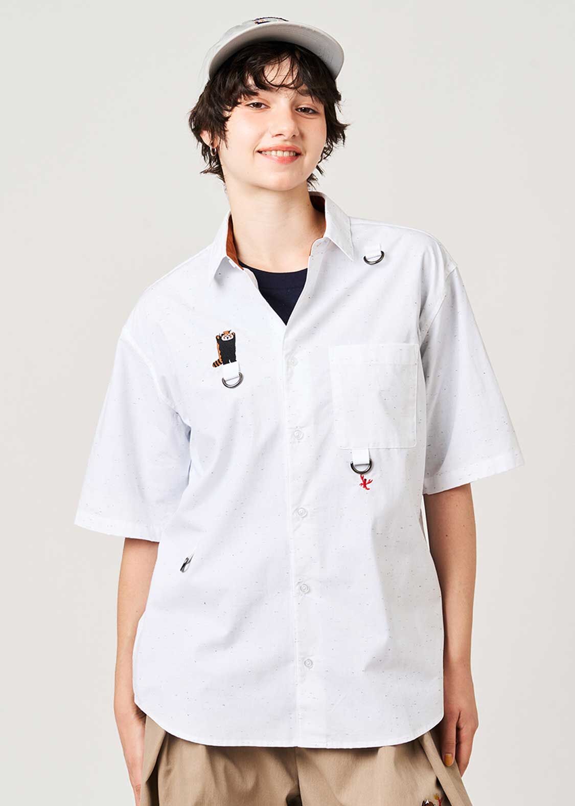 日本預訂 graniph GH IKAKU | Deco Loose-Fit Short-Sleeve Shirt