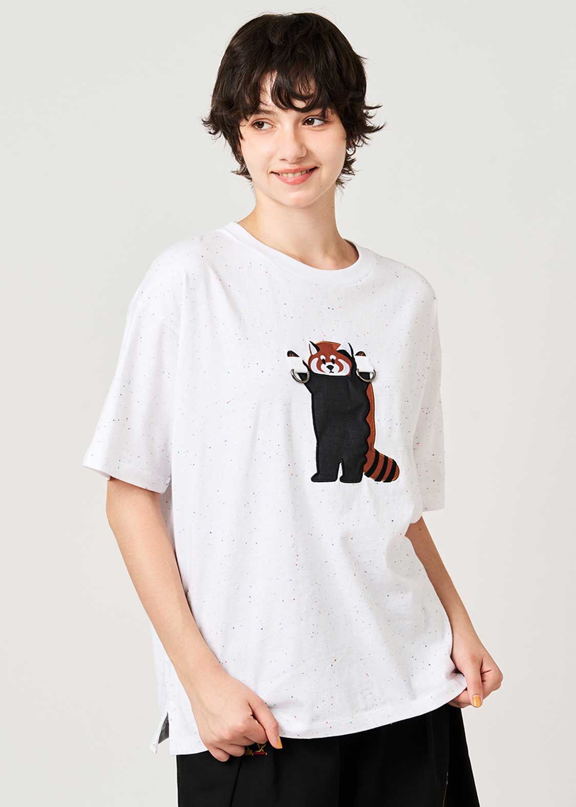 日本預訂 graniph GH IKAKU | Deco Big Silhouette T-Shirt 白
