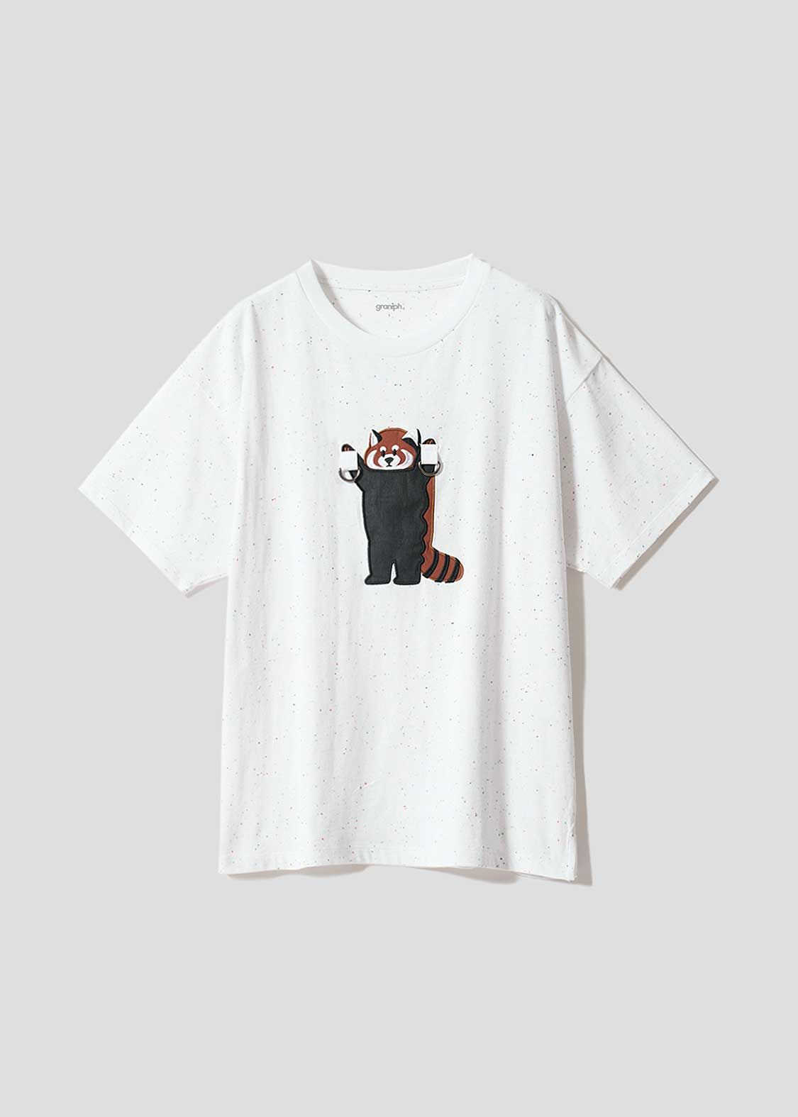 日本預訂 graniph GH IKAKU | Deco Big Silhouette T-Shirt 白