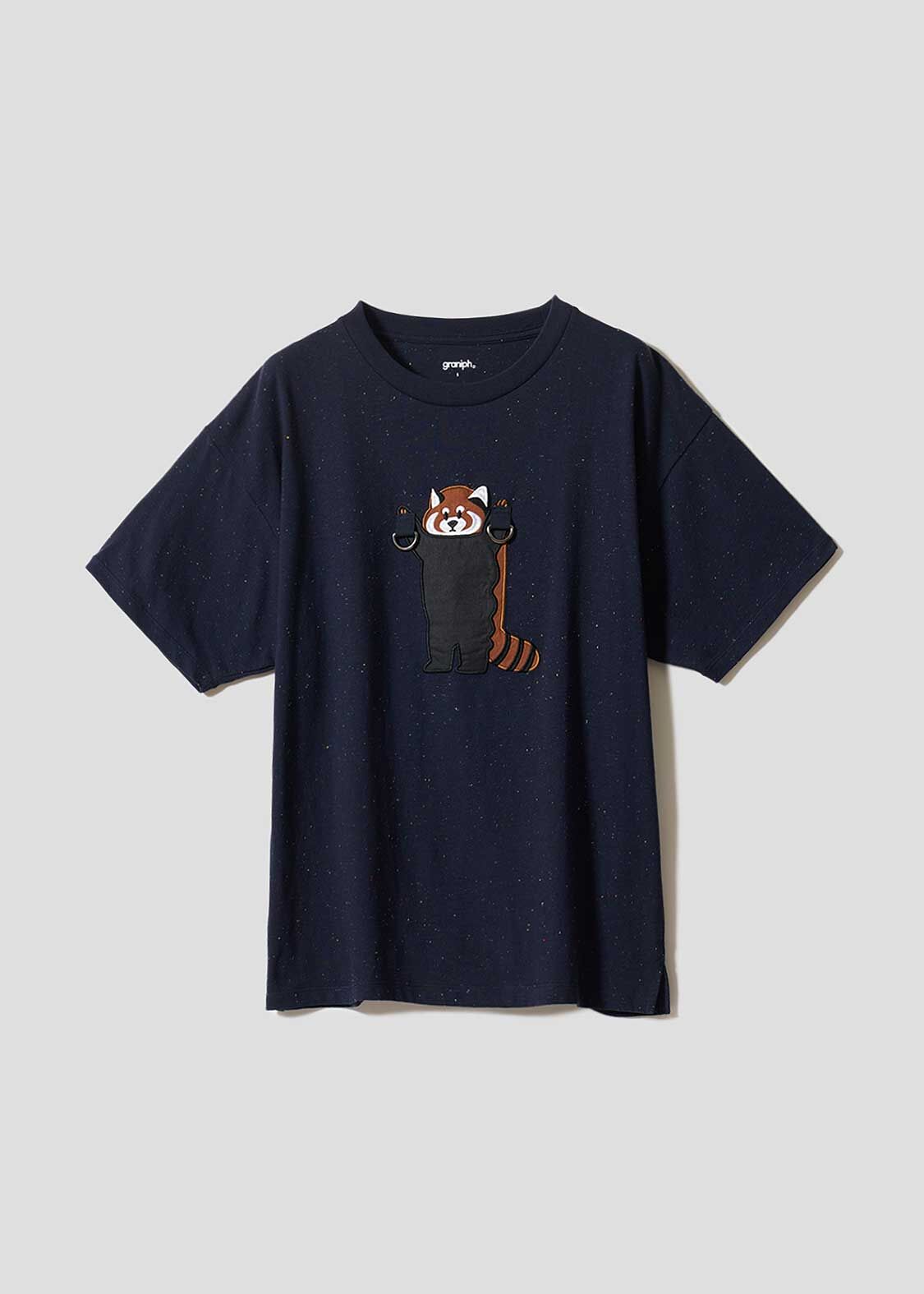 日本預訂 graniph GH IKAKU | Deco Big Silhouette T-Shirt 黑