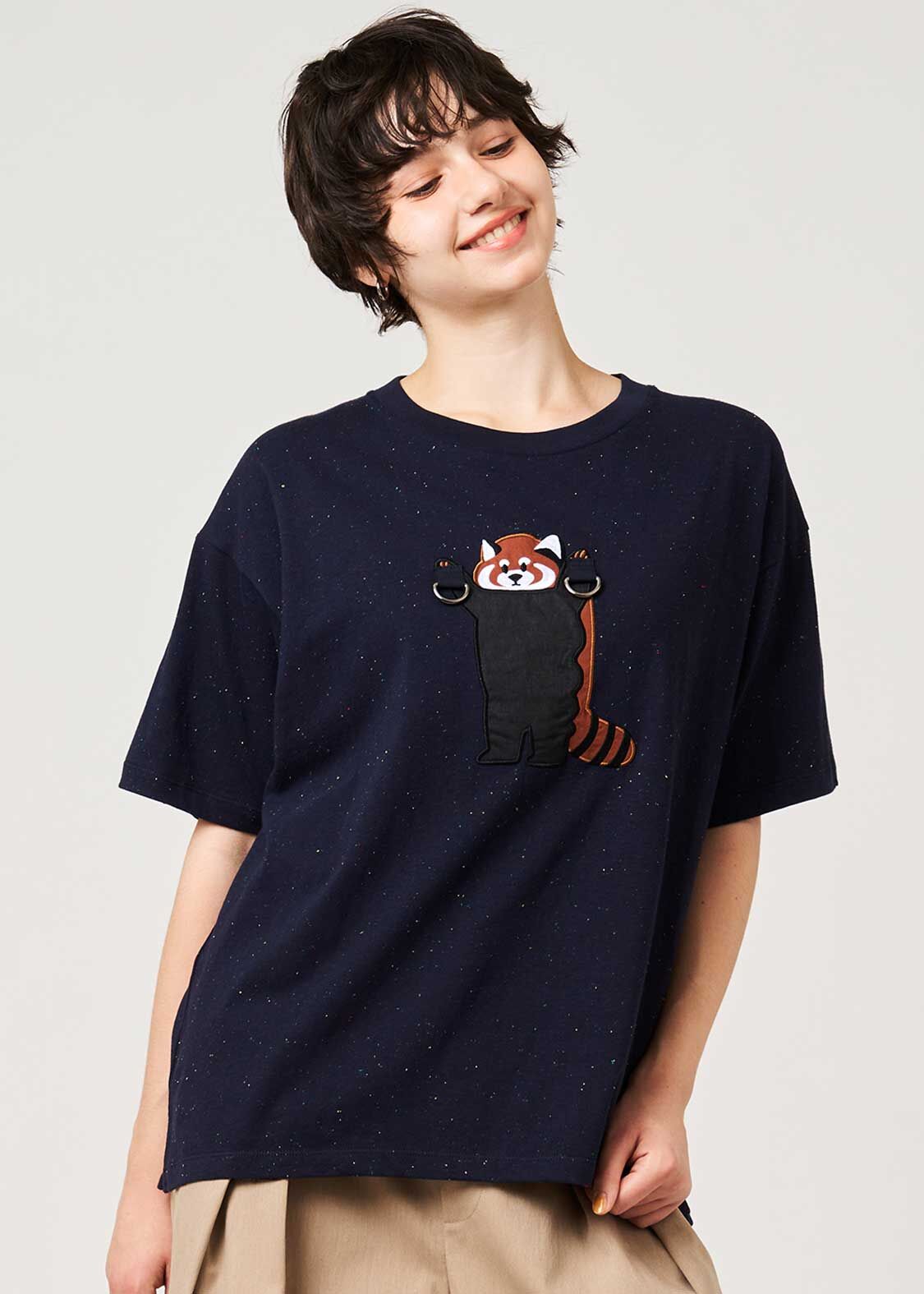 日本預訂 graniph GH IKAKU | Deco Big Silhouette T-Shirt 黑