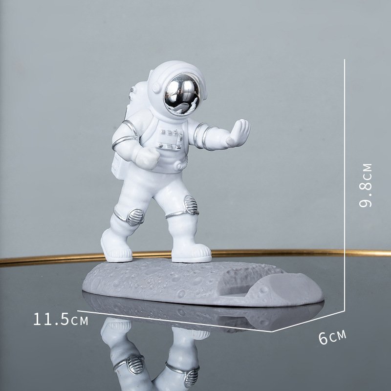 太空人手機座∣銀色推推B款｜FOHO