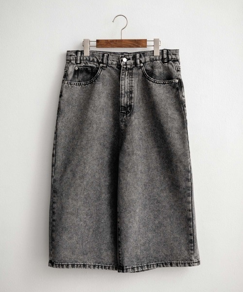 日本 Rocky Monroe Wide Denim Half Shorts [105426808]