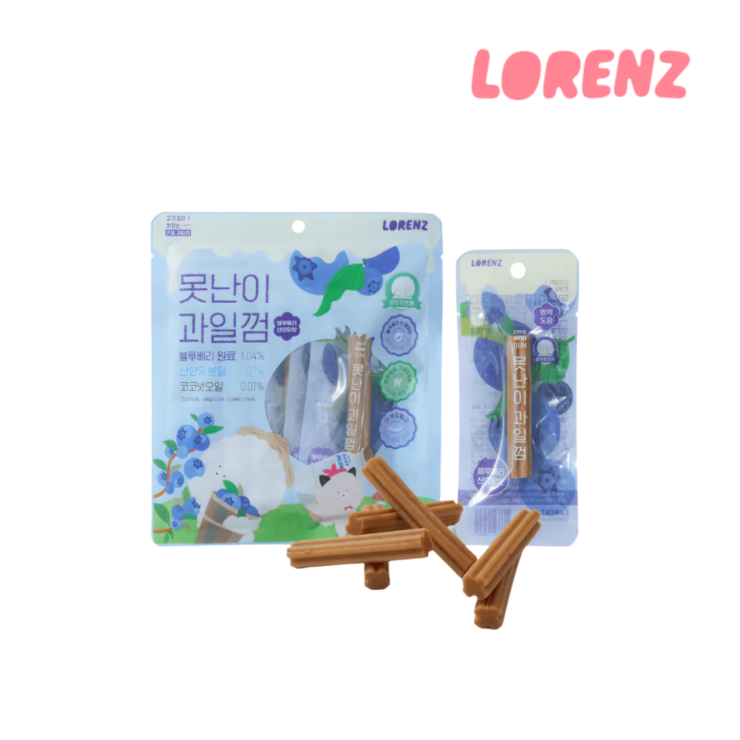 LORENZ洛倫滋 狗狗水果潔牙骨(藍莓山羊奶)
