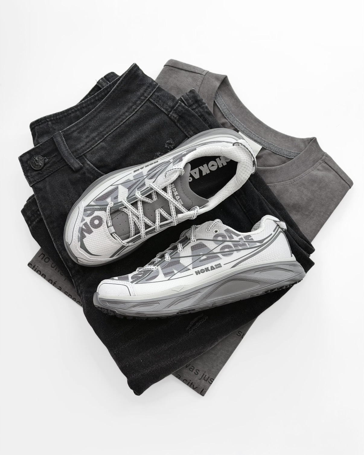 HOKA ONE ONE HUAKA PRO 太空灰 灰白 灰黑 復古 緩震 回彈 跑步鞋 男女鞋 1176672-CTLL / 預購