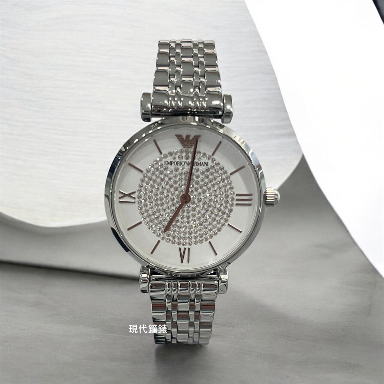【EMPORIO ARMANI】Gianni T-Bar 系列 AR1925 32mm 現代鐘錶