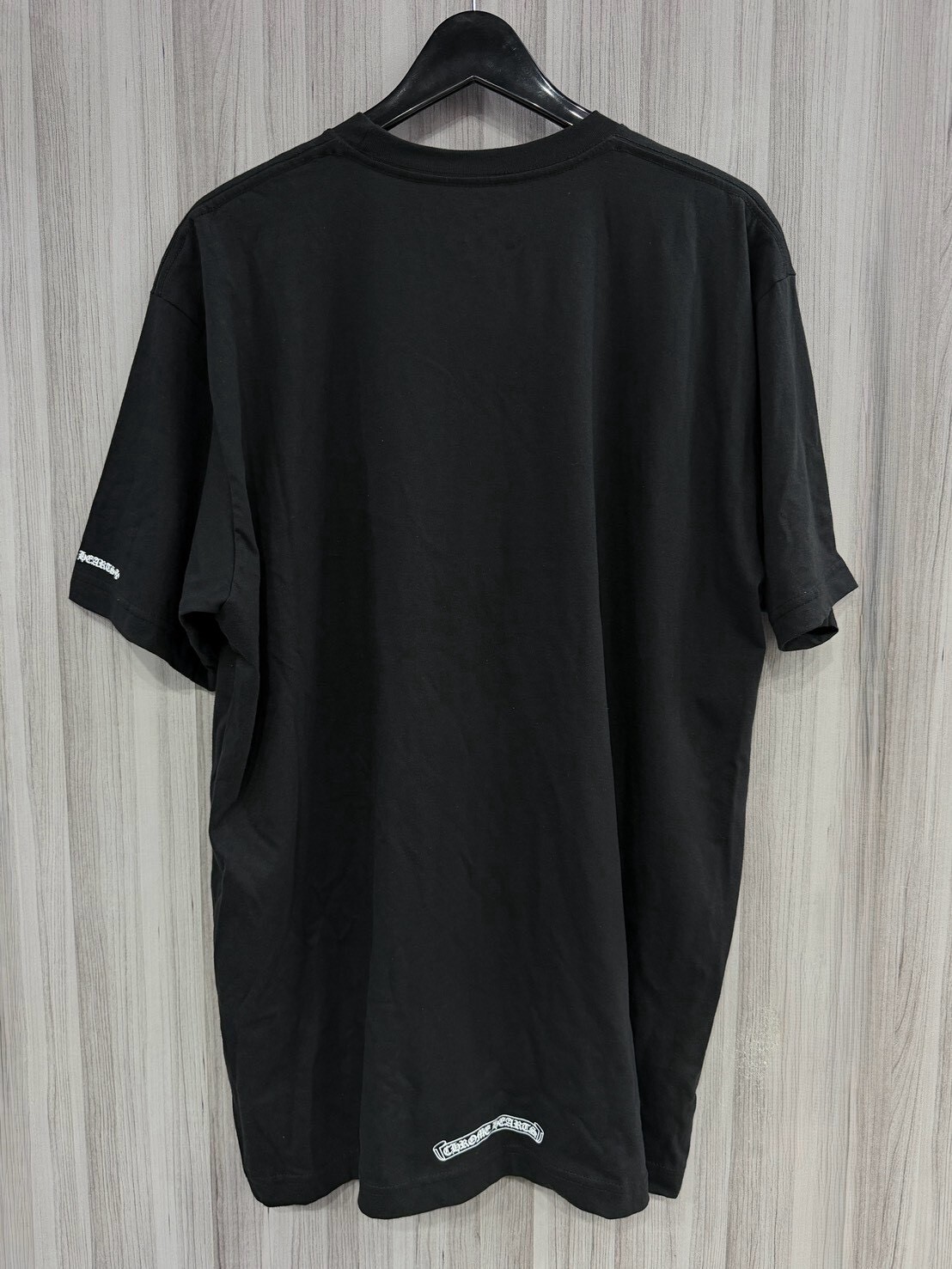 Chrome Hearts 克羅心 領口歌德字Logo黑色短袖 T
