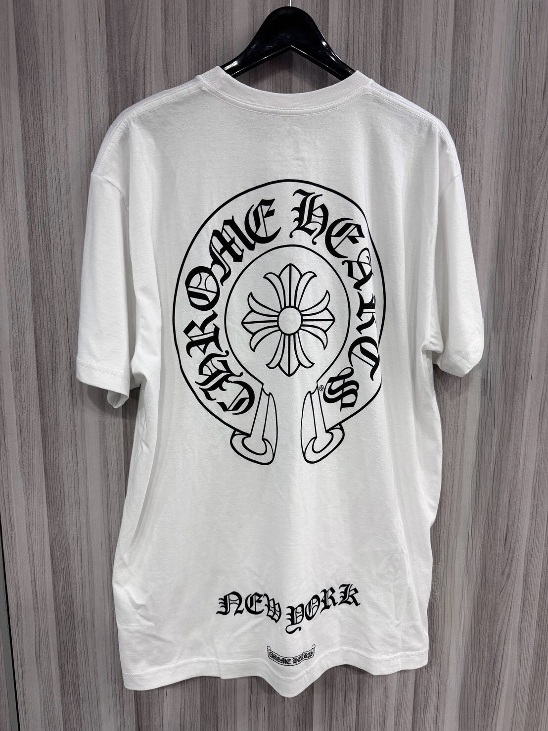 Chrome Hearts 克羅心 紐約限定 經典大馬蹄十字白短袖 T