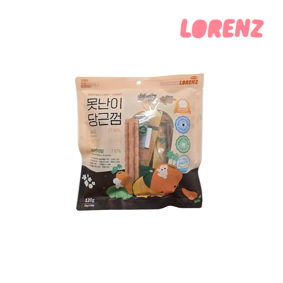 LORENZ洛倫滋 蔬菜潔牙骨(胡蘿蔔/護眼)