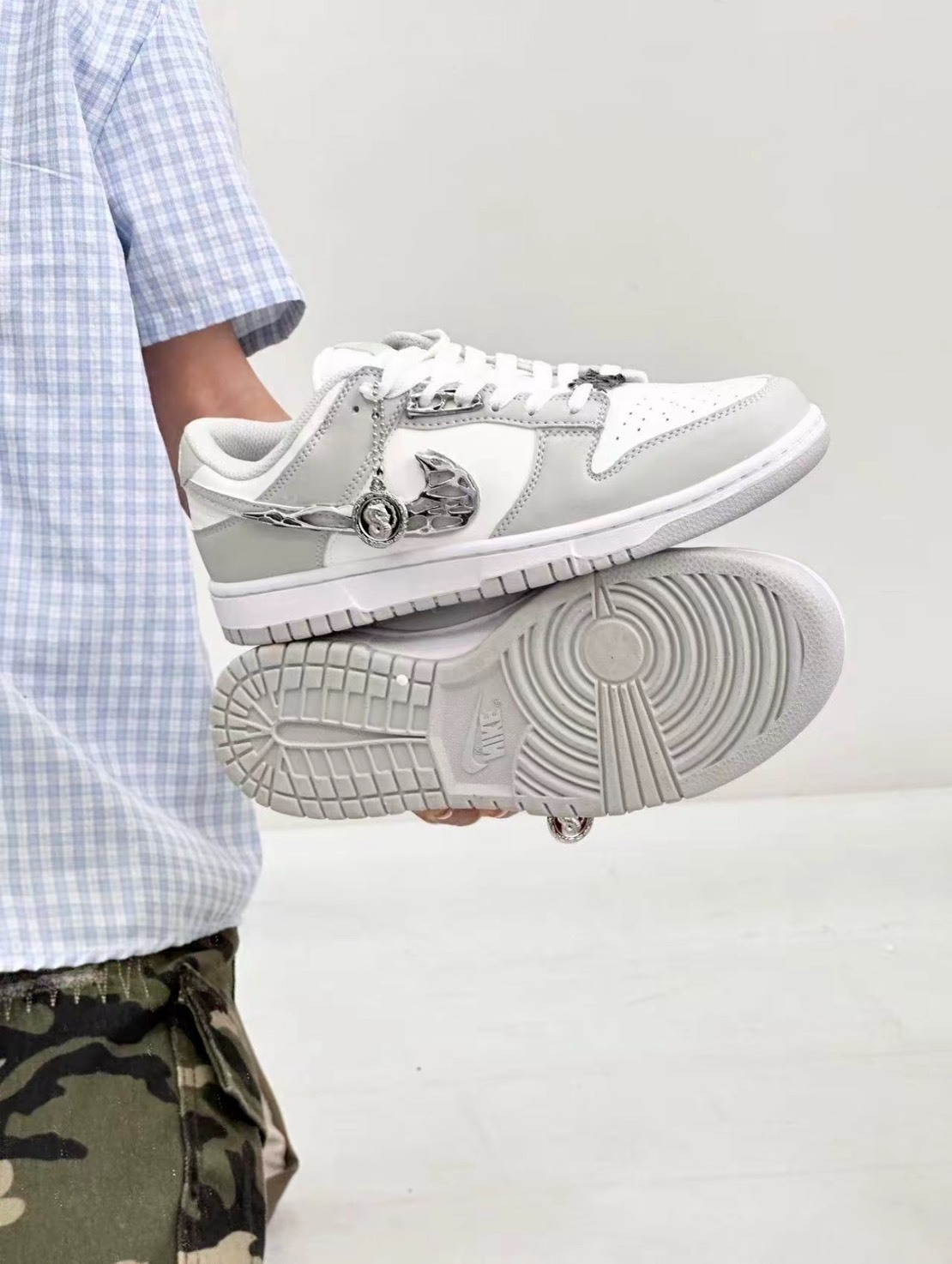 【預購】NIKE Dunk Low 液態金屬 灰銀 液態銀 男女鞋 訂製款