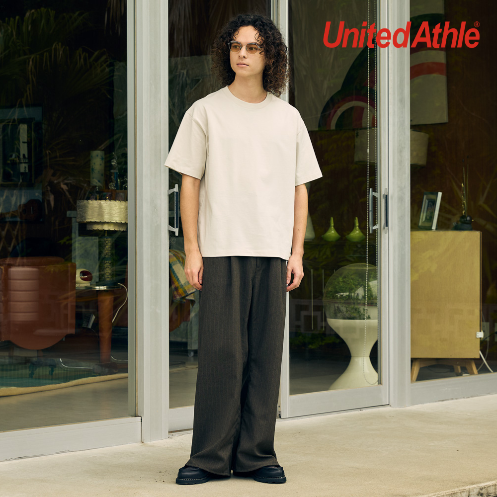 United Athle 6.5OZ 高密度精梳棉箱型BOXY FIT  寬短T恤