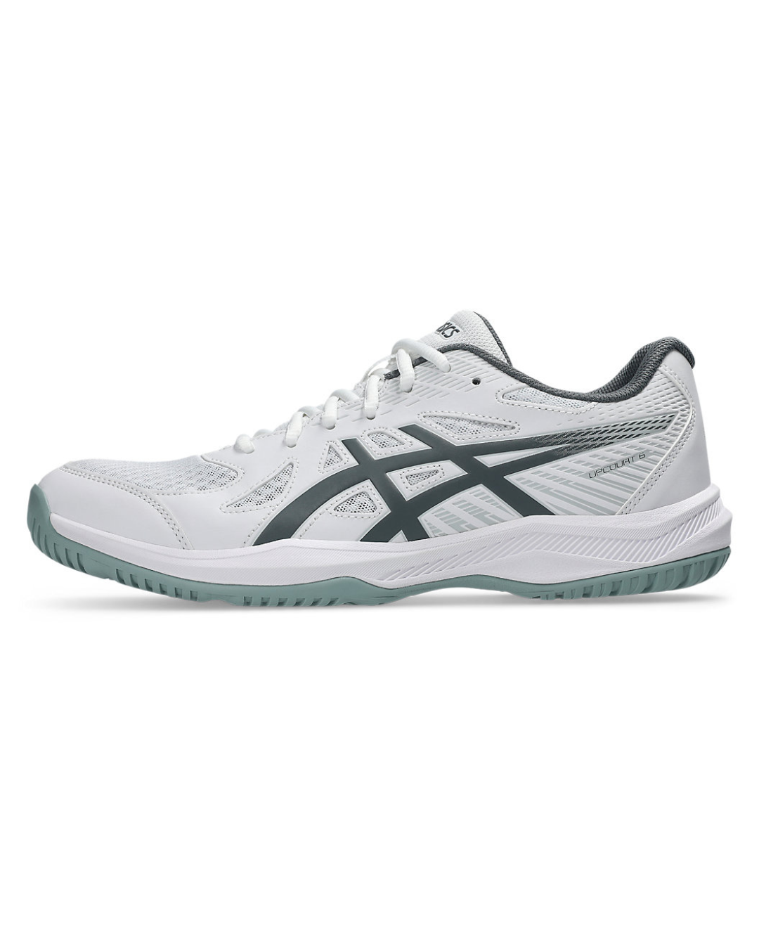 ASICS UPCOURT 6 白灰綠色 排球鞋/羽毛球鞋/手球鞋