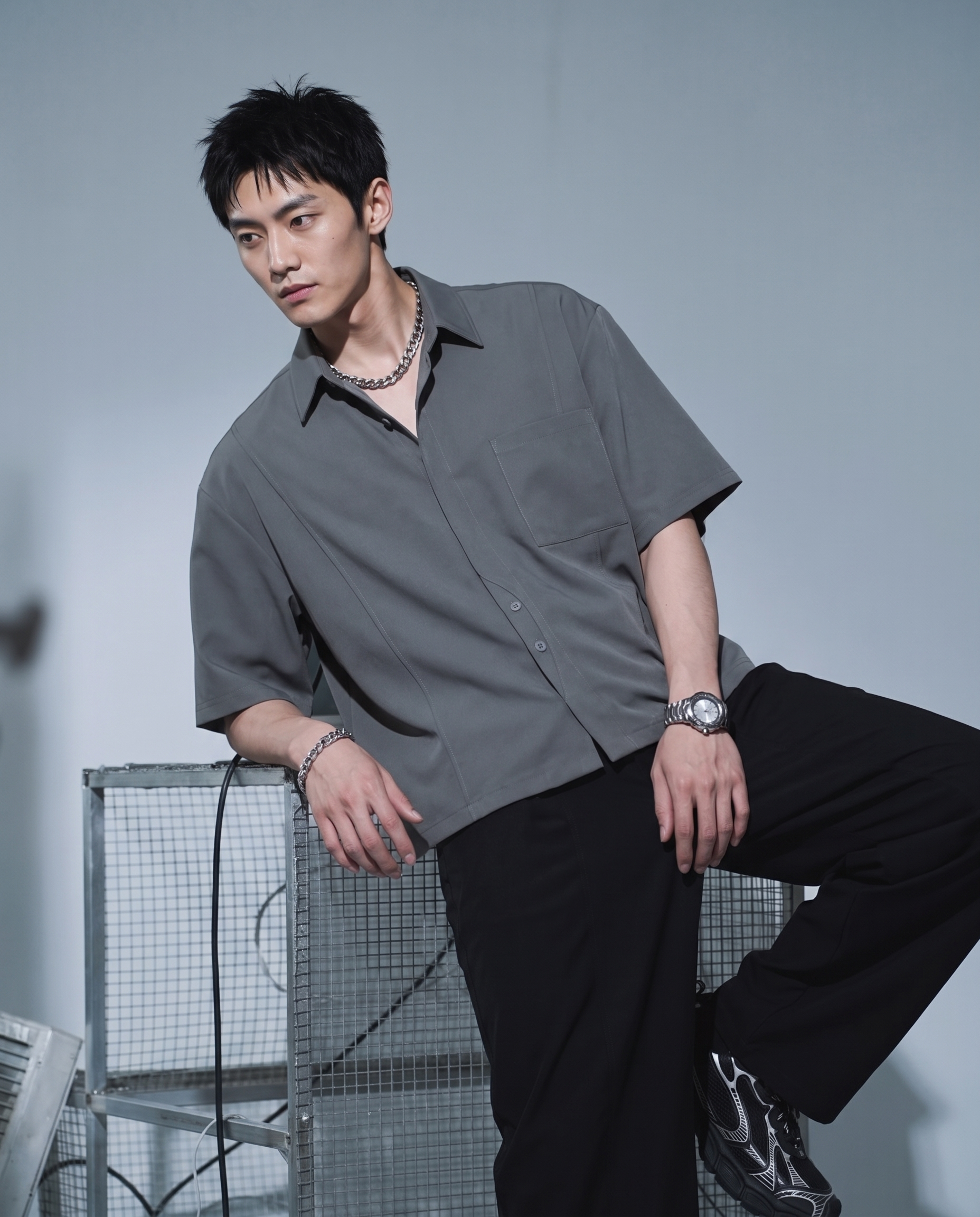NETHOS N037 Macro Node SS Shirt 襯衫