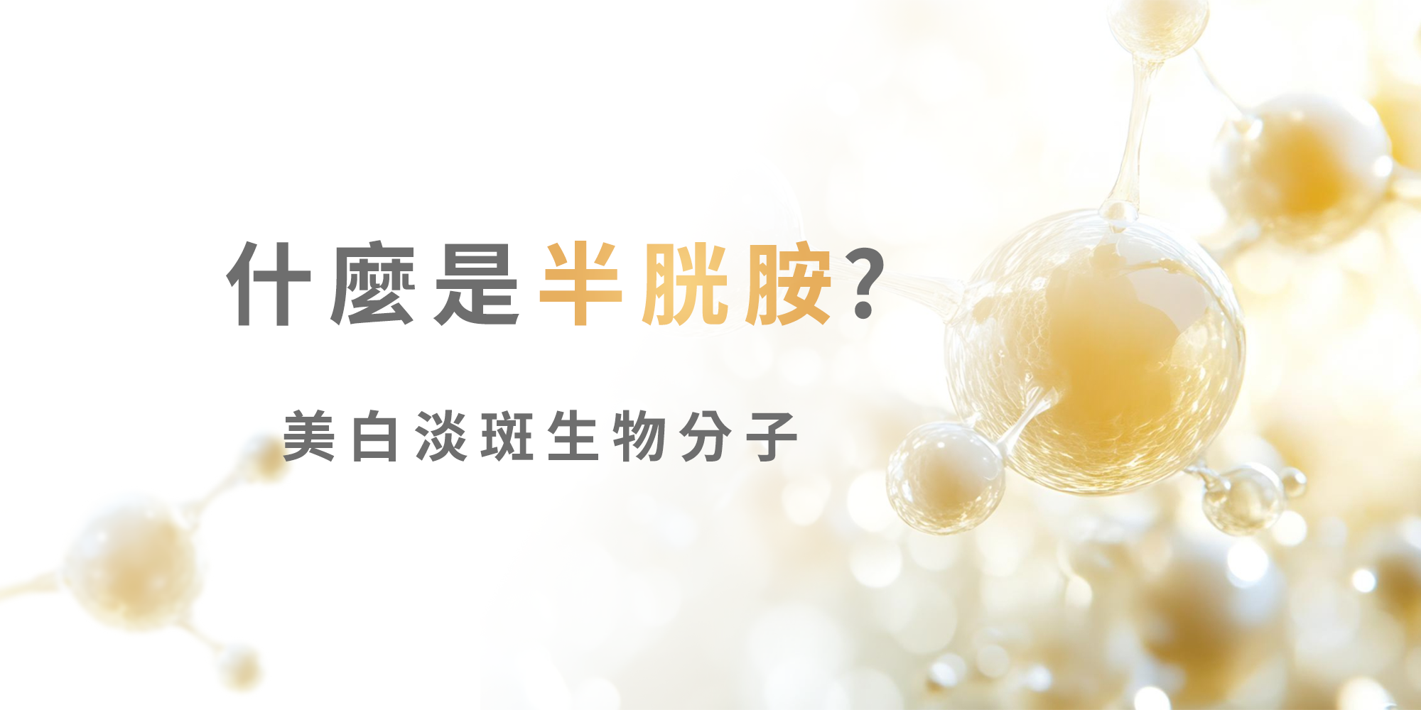 半胱胺淡斑生物分子 Banner