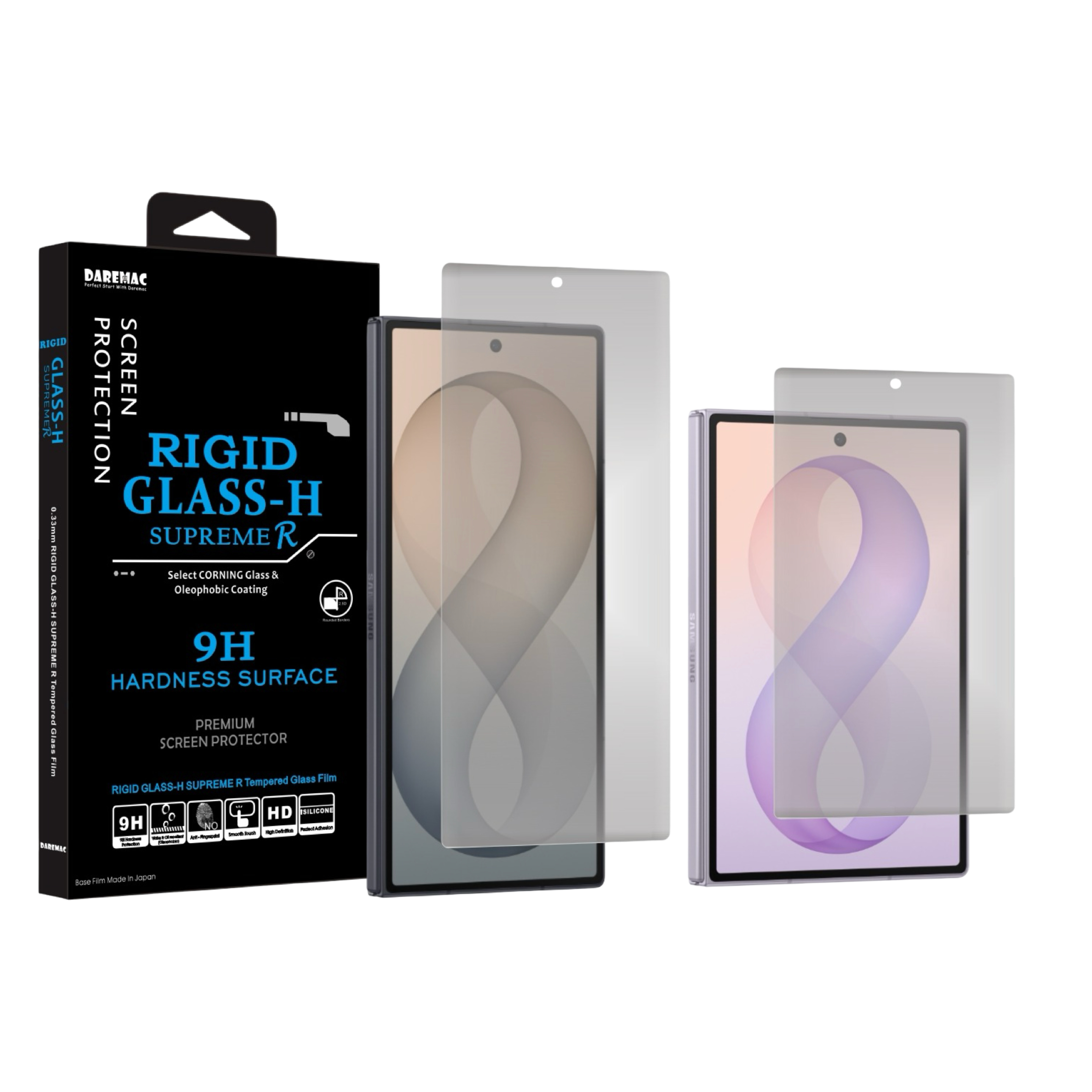 Daremac Galaxy Z8 系列 Rigid Glass-H 2.5D 防窺康寧玻璃螢幕保護貼