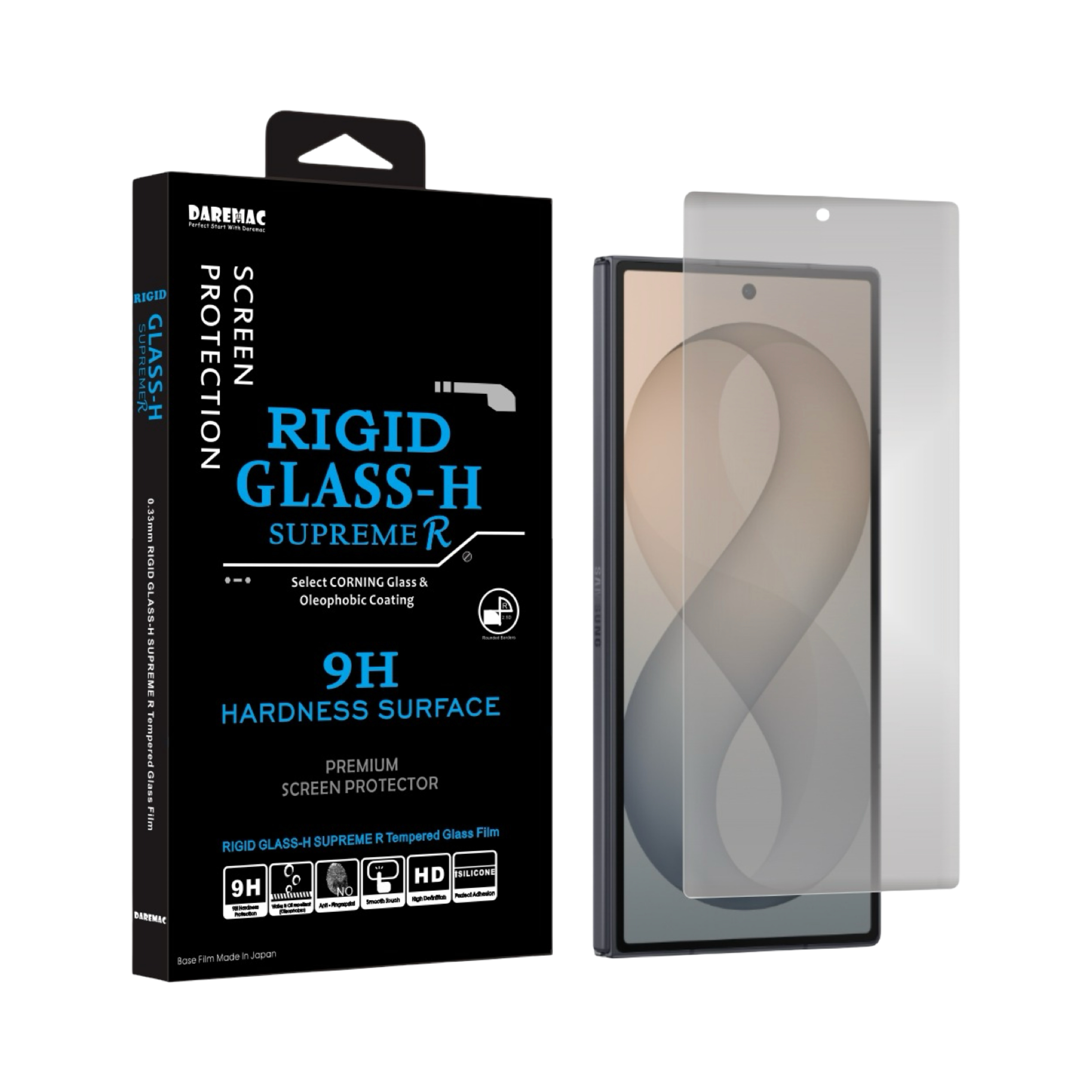 Daremac Galaxy Z8 系列 Rigid Glass-H 2.5D 防窺康寧玻璃螢幕保護貼